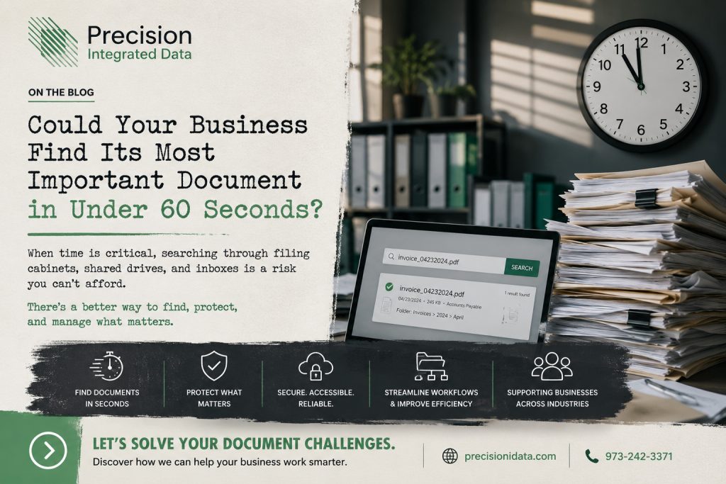 could you find your most important business documents in 60 seconds